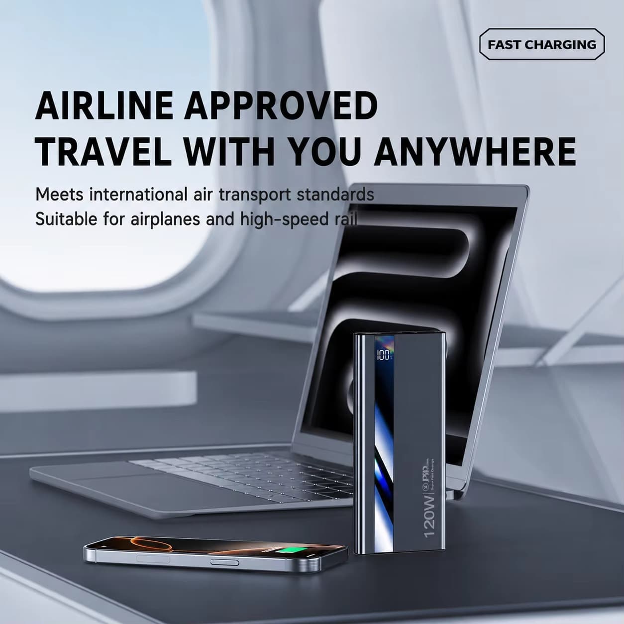باور بانك محمول — 20000mAh High-capacity Portable — صورة 1