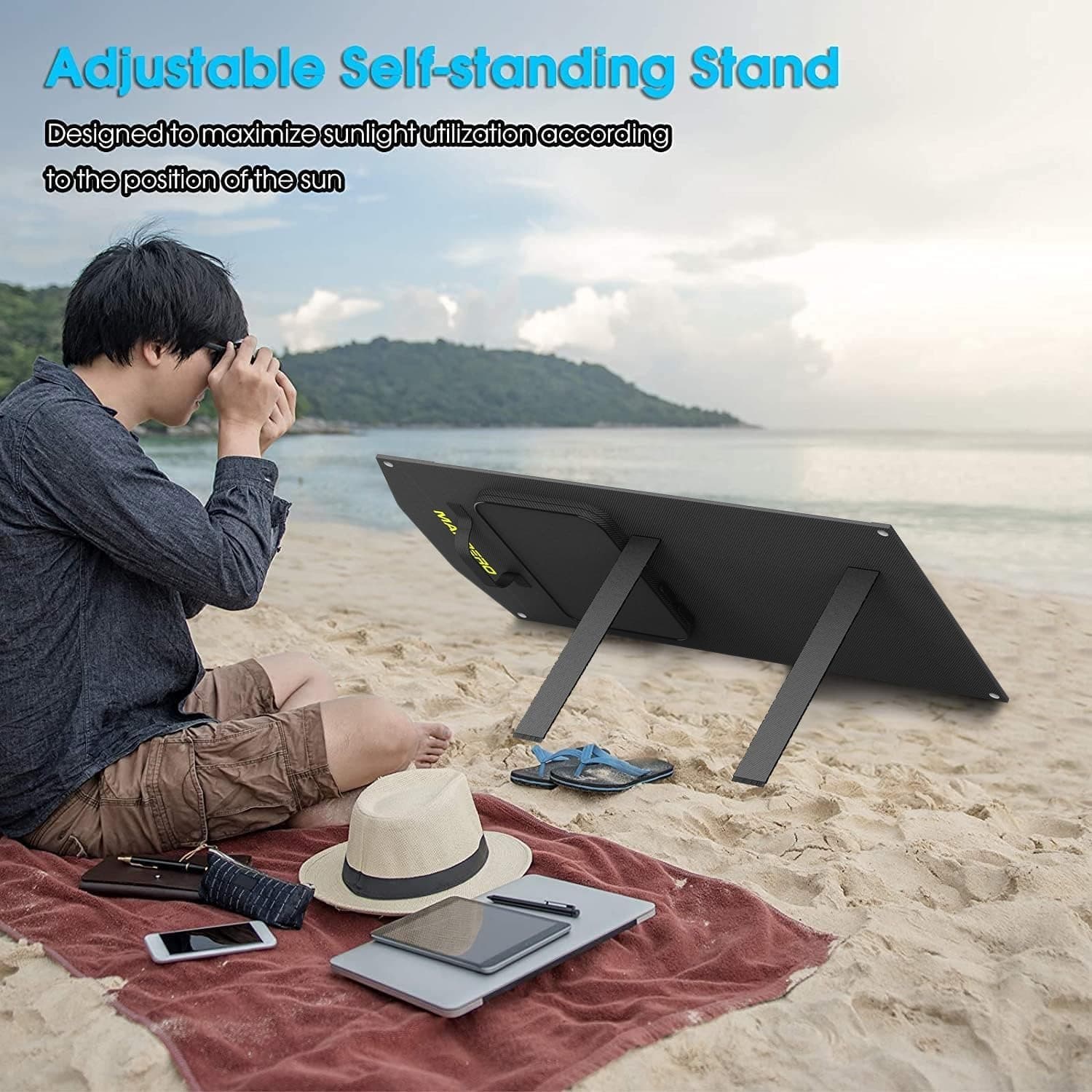 لوح شمسي قابل للطي — 30W Foldable Solar — صورة 3